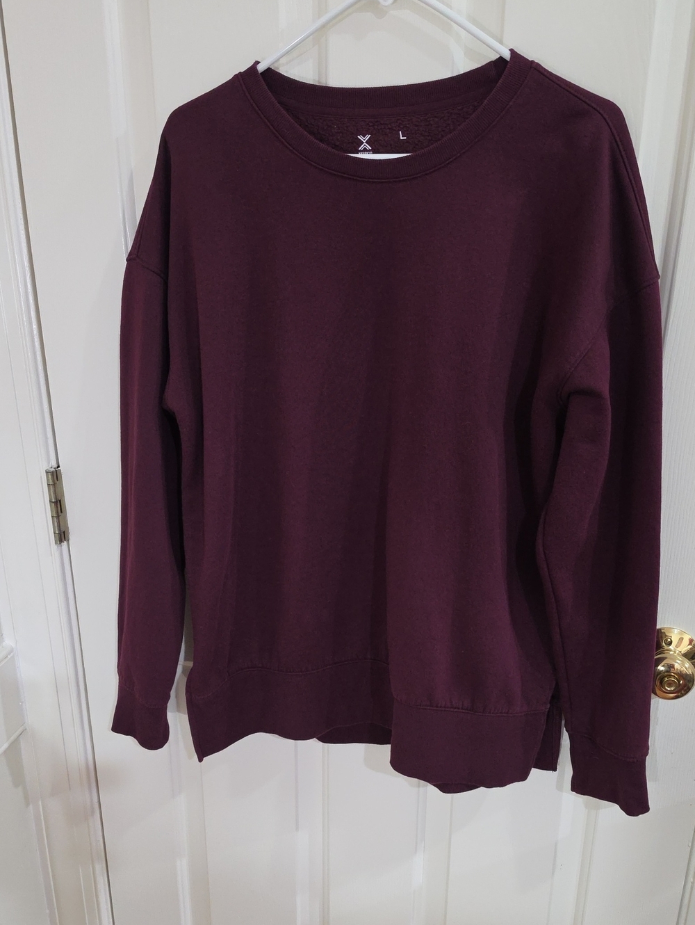 Wild Fable Burgundy Oversized Crewneck Sweatshirt - Size L